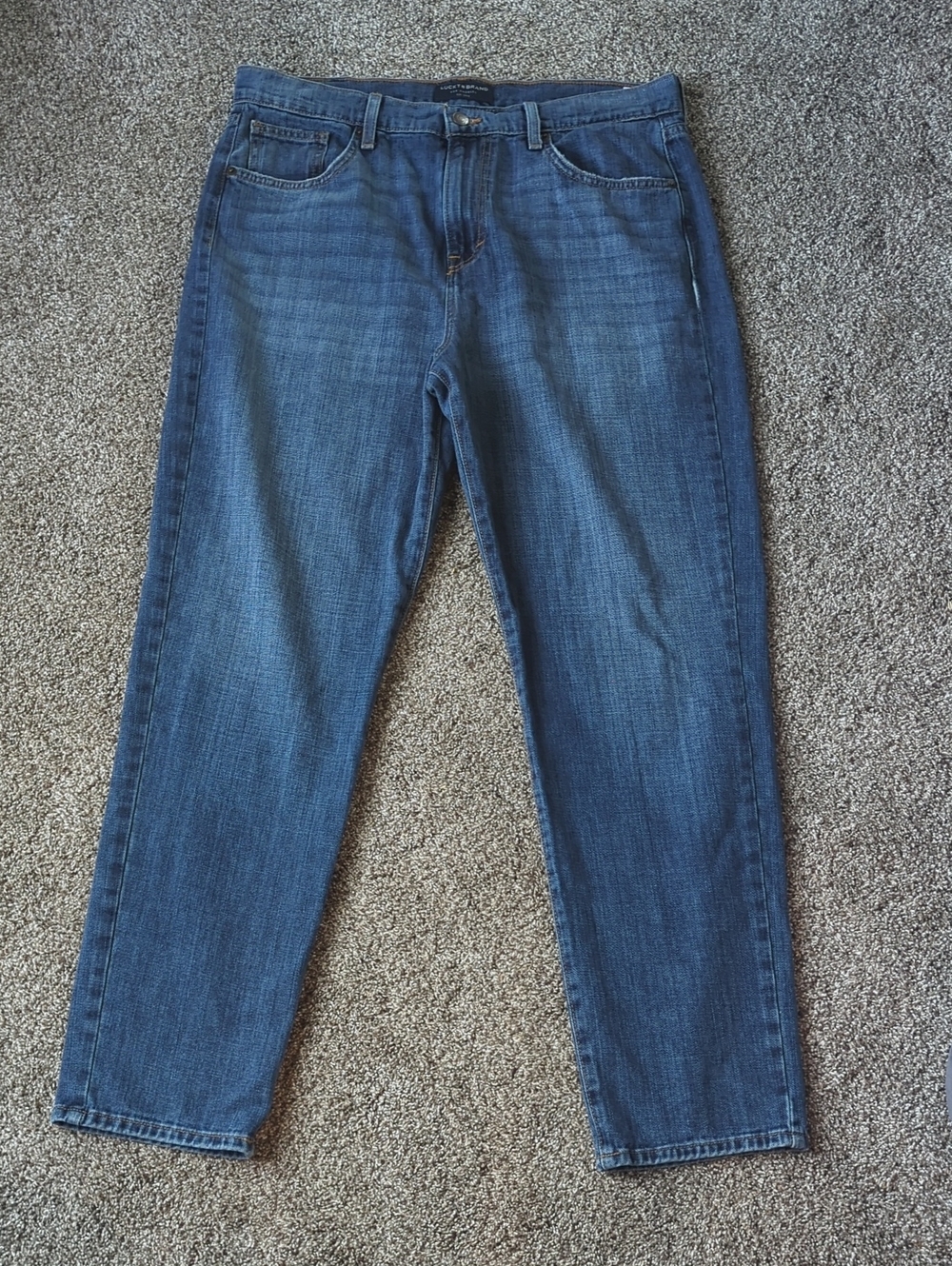 Lucky Brand Blue Denim Jeans Straight Leg Size 12/31